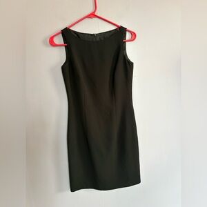 VTG Laundry By Shelli Segal Black Midi Dress cocktail formal party LBD XS